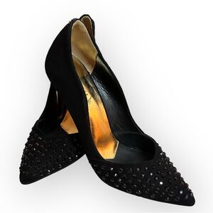 Ted Baker London Black Suede Studded Heels